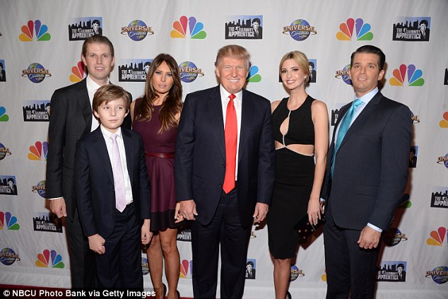
Gia đình ông Donald Trump.
