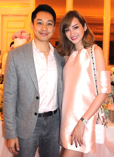 Người mẫu Trúc Diễm và chồng - doanh nhân Việt kiều John Từ.