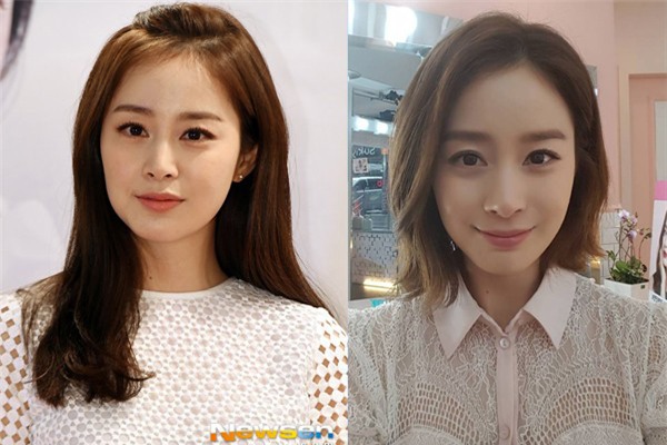Mái tóc dài vốn là hình ảnh quen thuộc, đặc trưng của Kim Tae Hee. Nó mang lại nét đẹp nữ tính nhẹ nhàng cho nữ diễn viên. Khi chuyển sang kiểu tóc ngắn, không những nét đẹp ấy không thay đổi mà còn giúp gương mặt của nữ diễn viên thêm cá tính và sang chảnh hơn hẳn trước kia.