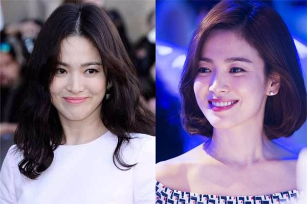 Song Hye Kyo cũng là một người đẹp rất hợp với mái tóc ngắn. Mái tóc ngắn cắt cao uốn cụp giúp gương mặt bầu tròn, nhẹ nhàng của nữ diễn viên thêm phần tươi trẻ rạng rỡ hơn.