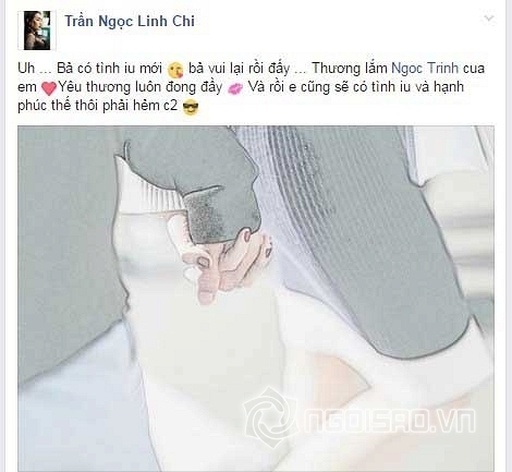 
Linh Chi khẳng định Ngọc Trinh đã có tình mới.
