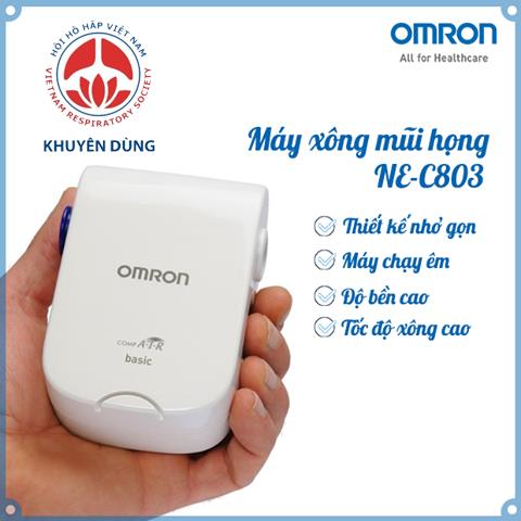 M&aacute;y x&ocirc;ng mũi họng n&eacute;n kh&iacute; NE-C803 ch&iacute;nh h&atilde;ng Omron Nhật Bản
