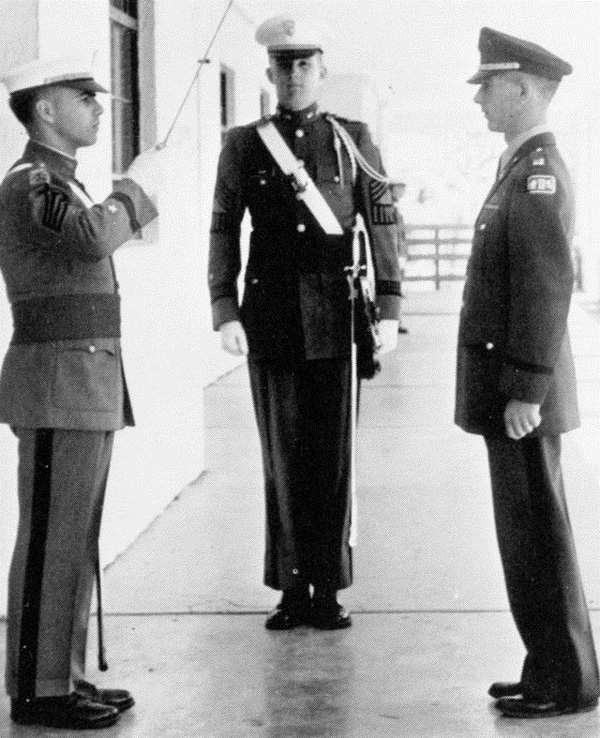 
Ảnh chụp tại trường quân sự New York của ông Trump năm 1964.
