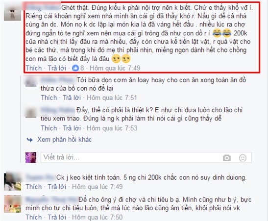 
200k của chị lấy đâu ra mà nhiều, đấy còn chưa kể lặt vặt, quà vặt cho bé các thứ (Ảnh: Facebook)
