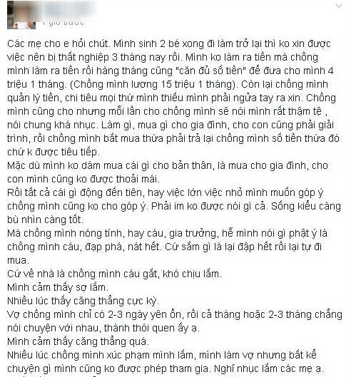 ... tới chuyện chồng con, chi tiêu gia đình... đều được đưa lên thành chủ đề tám chuyện, nhờ tư vấn trên Tâm sự Eva.