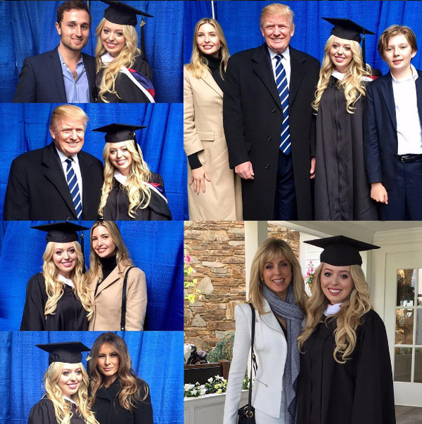 
Cả gia đình đến trường chúc mừng ngày tốt nghiệp của cô út.

