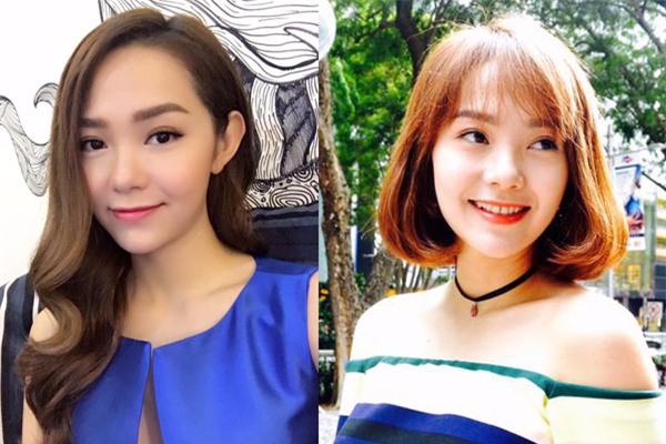 Minh Hằng là một cô nàng sở hữu gương mặt tươi trẻ có thể hợp nhiều kiểu tóc từ ngắn đến dài. Khó có thể so sánh tóc ngắn hay tóc dài thì xinh đẹp và duyên dáng hơn, nhưng rõ ràng mái tóc bob phồng đuôi giúp cô trẻ ra đến vài tuổi.