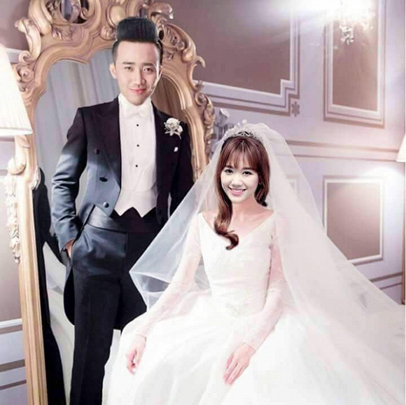 Bức ảnh khiến nhiều người nghĩ về một đám cưới giữa Trấn Thành và Hari Won