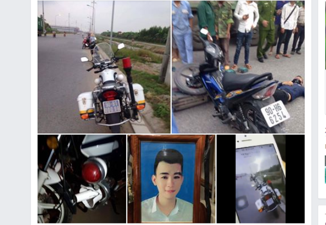 
Người đăng tải thông tin cho rằng, Nguyễn Quang Huy đã bị CSGT Duy Tiên Hà Nam truy đuổi dẫn đến gây tai nạn và tử vong.
