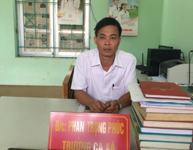 
Ông Phan Trọng Phúc, Trưởng công an xã Vân Trục (Lập Thạch - Vĩnh Phúc). Ảnh: N.T
