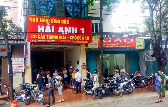 Nhà nghỉ nơi xảy ra sự việc.