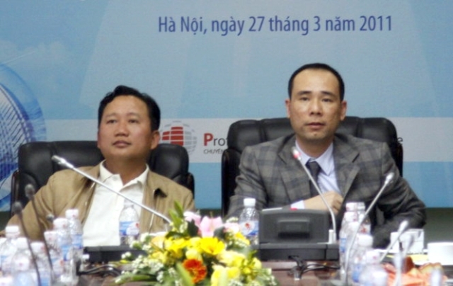 
Hai bị can Trịnh Xuân Thanh và Vũ Đức Thuận thời cùng làm lãnh đạo PVC. (Ảnh: Vietnamplus)
