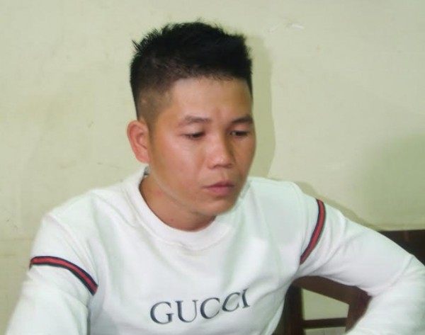 
Nguyễn Quang Hưng tại cơ quan điều tra. Ảnh công cấp cung cấp
