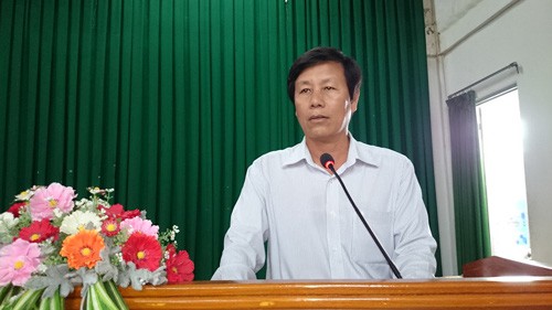 
S.CKII Cao Minh Chu, Phó Giám đốc Sở Y tế, phát biểu tại buổi triển khai mô hình.
