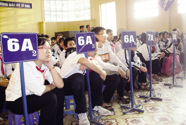 Tuyển sinh lớp 6 tại Hà Nội khá căng thẳng ở một số trường có thêm tiêu chí phụ. Ảnh minh họa: Q.Anh