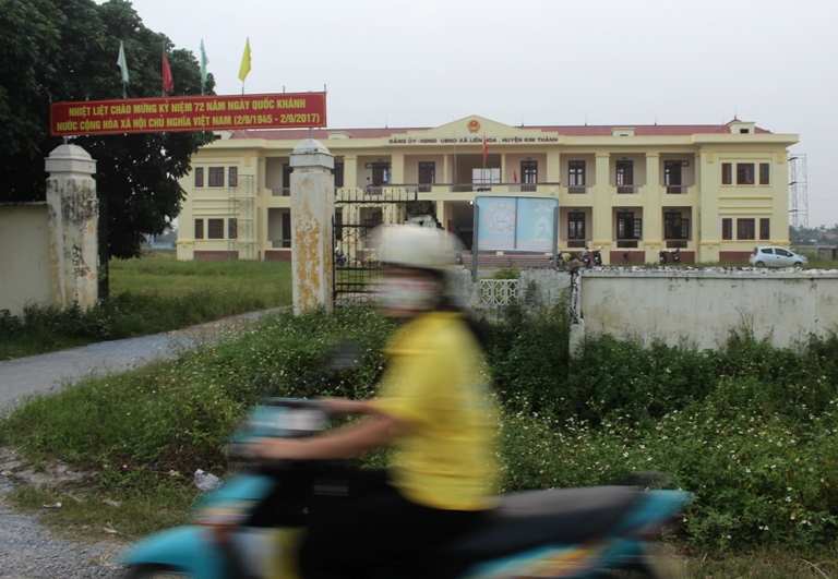 Trụ sở UBND xã Liên Hòa, nơi ông Nghị công tác. Ảnh: Đ.Tùy