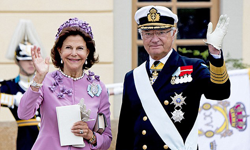 
Quốc vương Carl XVI Gustaf và Hoàng hậu Silvia của Thụy Điển. Ảnh: AP
