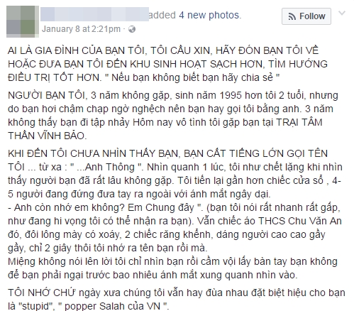 Chia sẻ của ch&agrave;ng trai khiến nhiều người x&uacute;c động