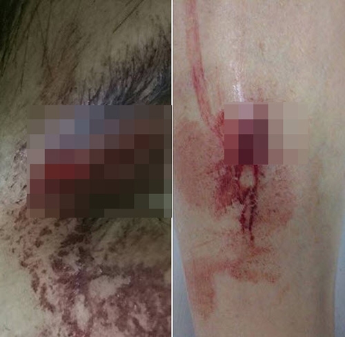 Thử đồ kh&ocirc;ng mua bị đ&aacute;nh tơi tả.