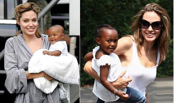 
Jolie đã đón Zahara về Mỹ làm con nuôi từ khi cô bé mới vài tháng tuổi.
