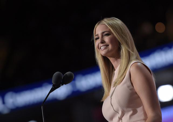 
Ivanka Trump, con gái lớn của tổng thống đắc cử Donald Trump. Ảnh: AFP
