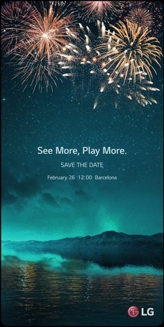 
Thư mời sự kiện đặc biệt của LG có hình ảnh giống như hình nền của một chiếc smartphone
