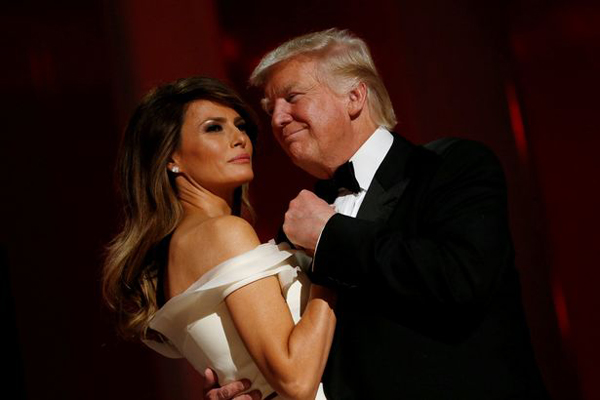 
Tân tổng thống Mỹ Donald Trump và đệ nhất phu nhân Melania. Ảnh: Reuters
