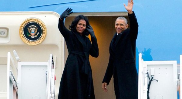 
Vợ chồng Tổng thống Barack Obama. (Ảnh: AP)
