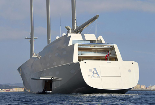 
Siêu du thuyền Sailing Yacht A. Ảnh: Rex
