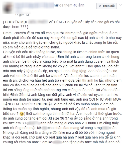 Câu chuyện cô gái chia sẻ thu hút sự quan tâm của dư luận