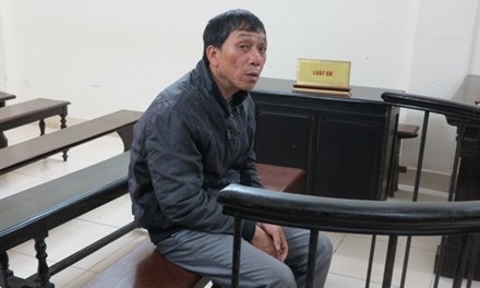 Ông Vũ Văn Huy tại tòa.