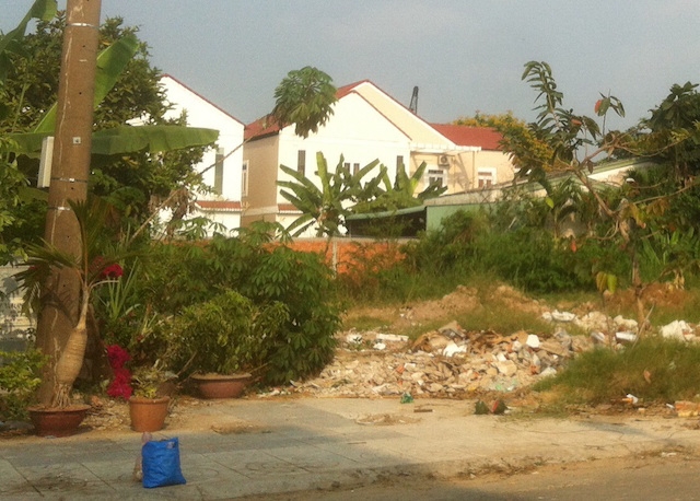 Hiện trường nơi xảy ra vụ tự thi&ecirc;u. 