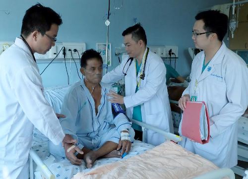 Sau phẫu thuật can thiệp, hiện sức khỏe du khách người Singapore đã hồi phục tốt. Ảnh: NP.