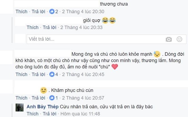 Một số b&igrave;nh luận về c&acirc;u chuyện thu h&uacute;t sự quan t&acirc;m của d&acirc;n mạng. Ảnh chụp m&agrave;n h&igrave;nh. 