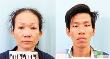 Hai đối tượng Lưu Thị Kim Yến v&agrave; Nguyễn Minh T&acirc;n.