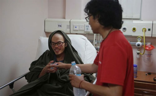 
Liang Sheng Yueh đ&atilde; qua cơn nguy kịch. Ảnh: EPA.
