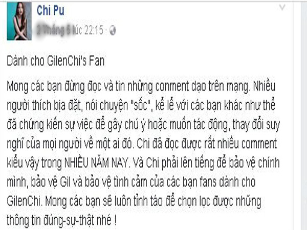 
Chi Pu lên tiếng nhắc nhở fan nên cảnh giác cao độ.
