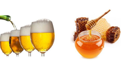 
Bia và mật ong tốt cho da khô
