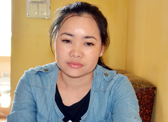 
Nguyễn Thị Mai Quyên tại cơ quan cảnh sát điều tra.
