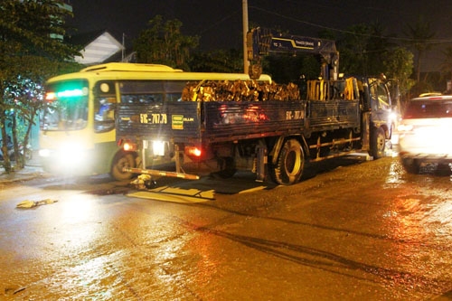 Khu vực xảy ra tai nạn khiến nam thanh ni&ecirc;n tử vong trong cơn mưa
