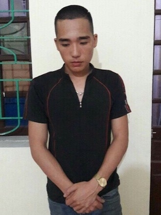 Lê Ngọc Phi tại công an phường Lê Mao.