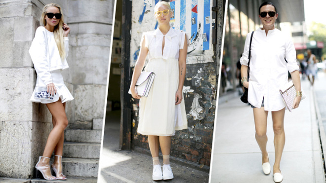 Diện cả set trắng hay hồng nhạt, xanh nhạt sẽ giúp bạn rực rỡ hơn khi lên hình