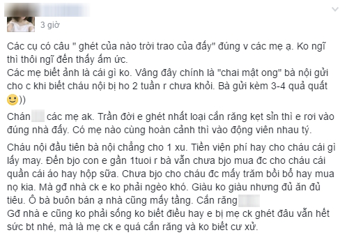 
​Câu chuyện nàng dâu bêu xấu mẹ chồng ki bo bủn xỉn được đăng tải trên một diễn đàn chị em (Ảnh: Facebook)
