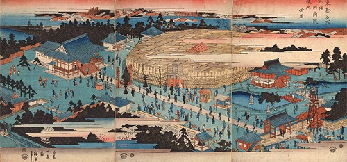 
Thành Edo khi xưa nay là Tokyo. Ảnh: Metro.
