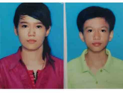Hai chị em Thùy Trang và Tuấn Anh
