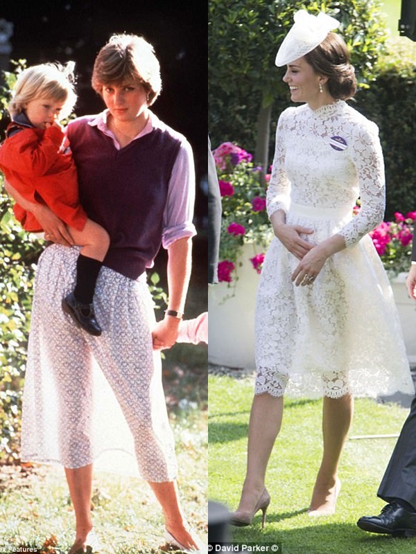 
Hai nàng dâu thuộc hai thế hệ của Hoàng gia Anh lại được so sánh với nhau trong một khoảnh khắc rất rất nhỏ.
