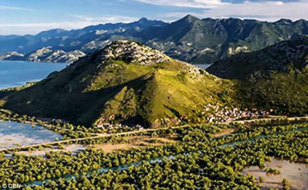 Hồ Skadar nơi Ognjen bị chết đuối.