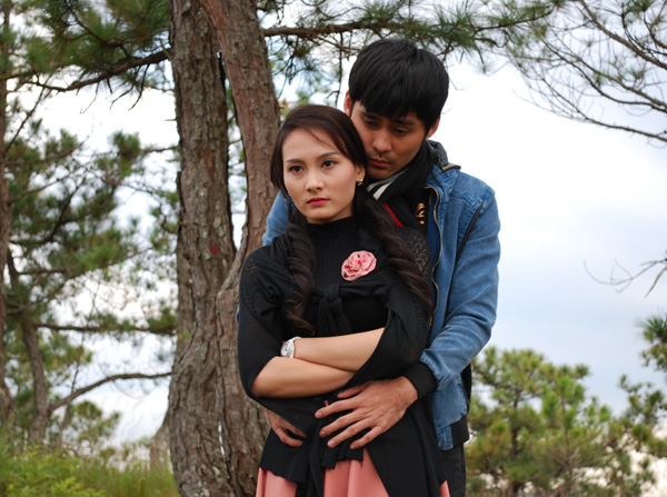
Bảo Thanh và Lâm Minh Thắng từng đóng cặp trong phim Người chồng điên.
