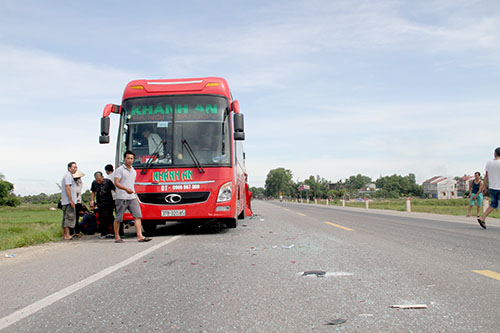 Hiện trường vụ tai nạn. Ảnh: Đức Hùng