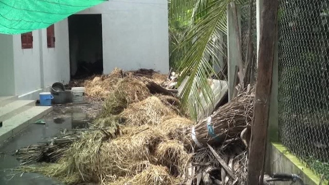 Hiện trường vụ ch&aacute;y. Ảnh: Minh Anh. 